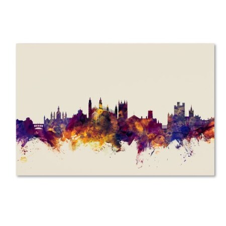 Trademark Fine Art Michael Tompsett 'Cambridge England Skyline' Canvas Art, 16x24 MT0948-C1624GG